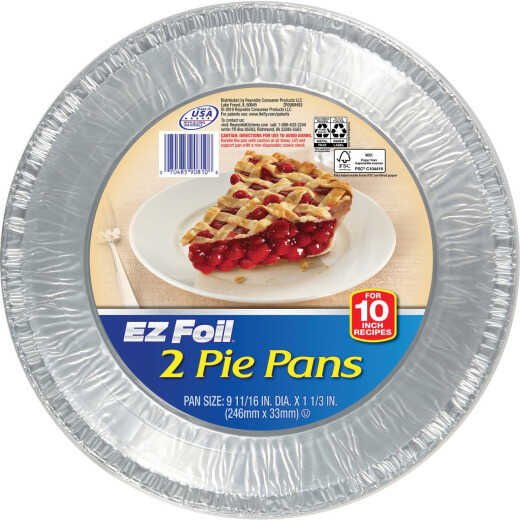 EZ Foil 9-11/16 In. Extra Large Pie Pan (2-Count)